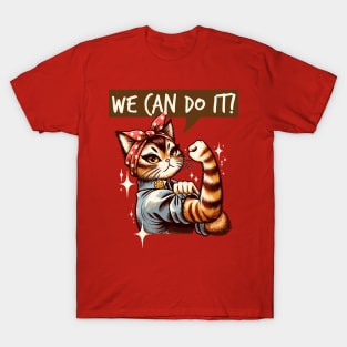 Purrrsist! Cat We Can Do It! T-Shirt